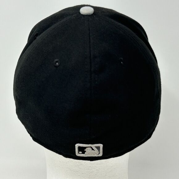 St Louis Cardinals Hat Baseball Cap Black Gray Chenille MLB New Era Fitted 7 3/8 - Picture 3 of 12